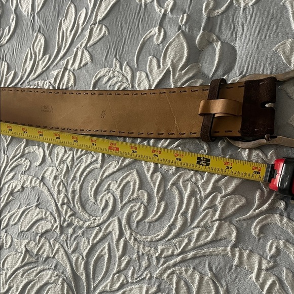 Prada Brown Suede  Belt - Picture 7 of 10
